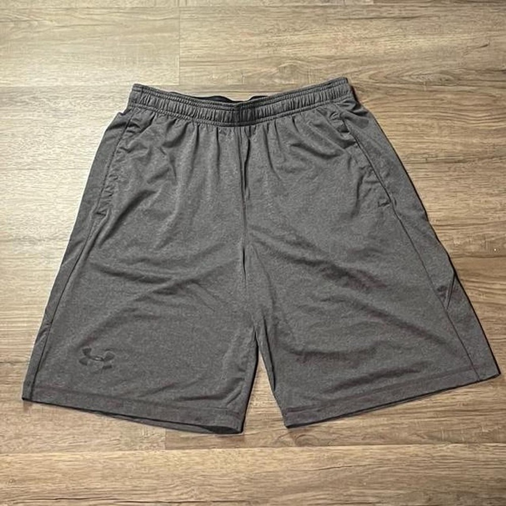 Under Armour Grey Heat Gear Retro Sportswear Running Shorts size medium
